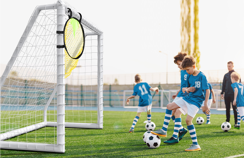 Watch TYRSEN Soccer Goals with Target 8x6ft ﹙Assembly﹚ on Amazon