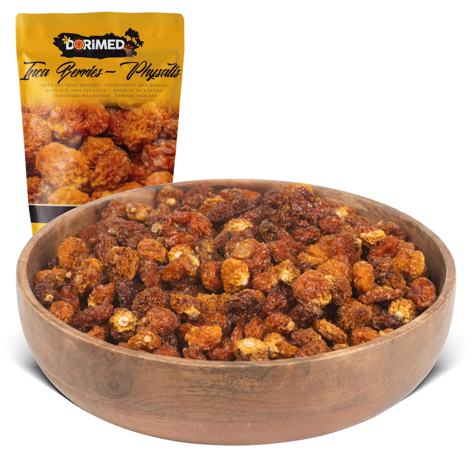 Pęcherzyca suszona 1 kg | jagody Inka | Kapagrest, suszone owoce | naturalne, suszone jagody, surowa pęcherzyca cała i odwodniona, bez soli | miękka tekstura | wegańska i wegetariańska