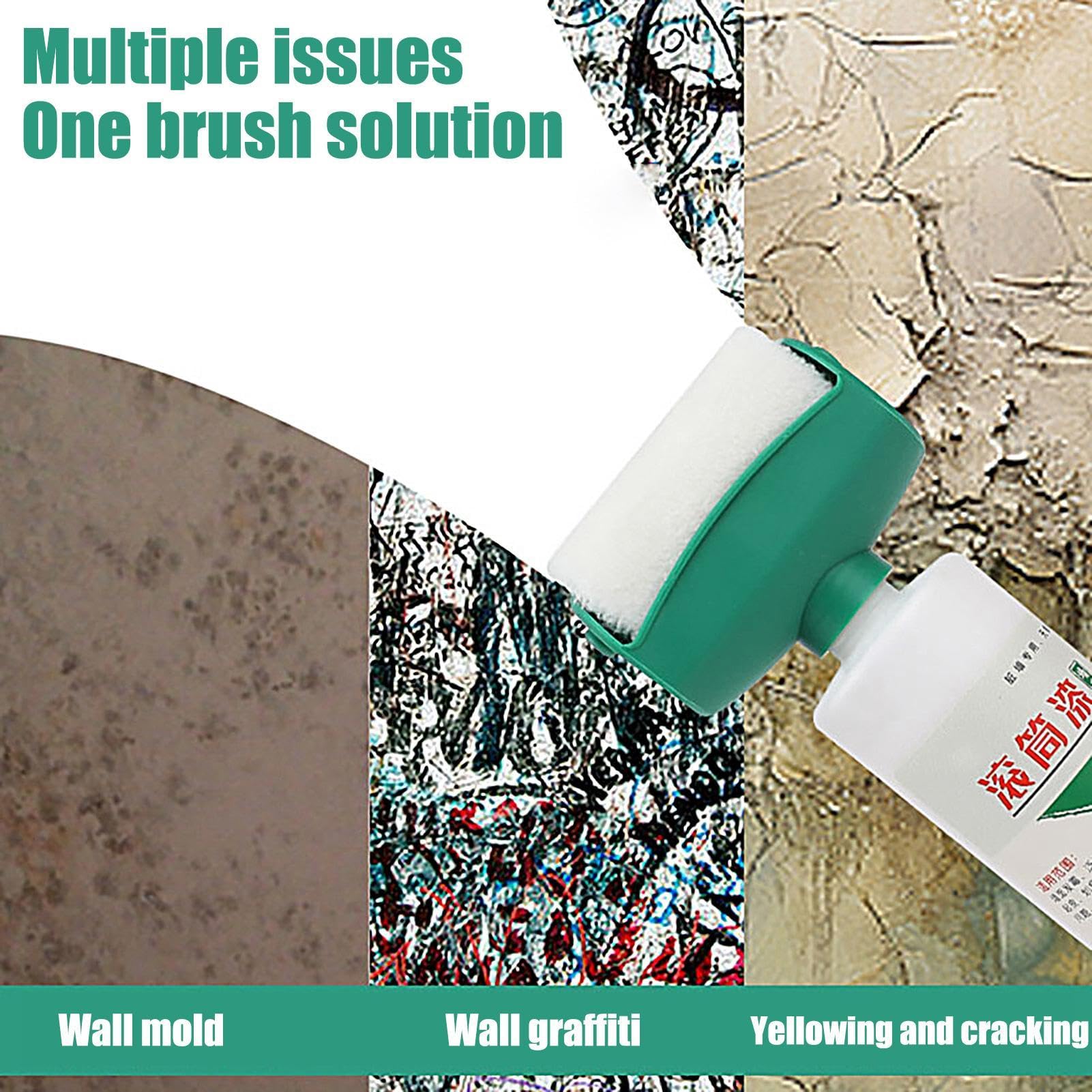 Rullo Ripara Pareti Con Vernice Bianca - Per Crepe, Graffiti E Macchie, Facile Da Usare - Foto 10