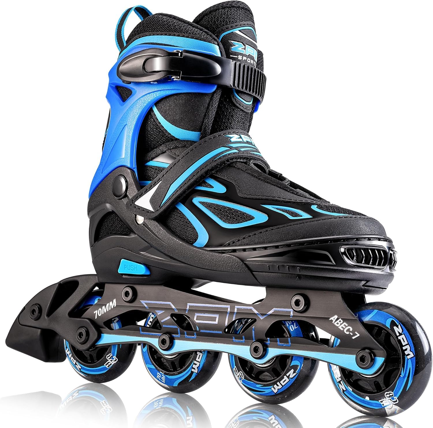 2PM SPORTS Brice Pattini in Linea Regolabili, Divertente Inline Skates per Bambina e Bambino e Bambini e Ragazzi