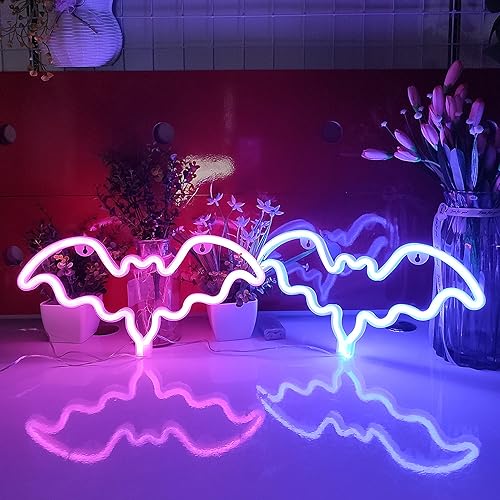 Miniatura 5 de JYWJ - Letrero de neón con luces LED, funciona con 3 pilas AA, para decoración de mesa, decoración de pared para dormitorio de niños, regalo de