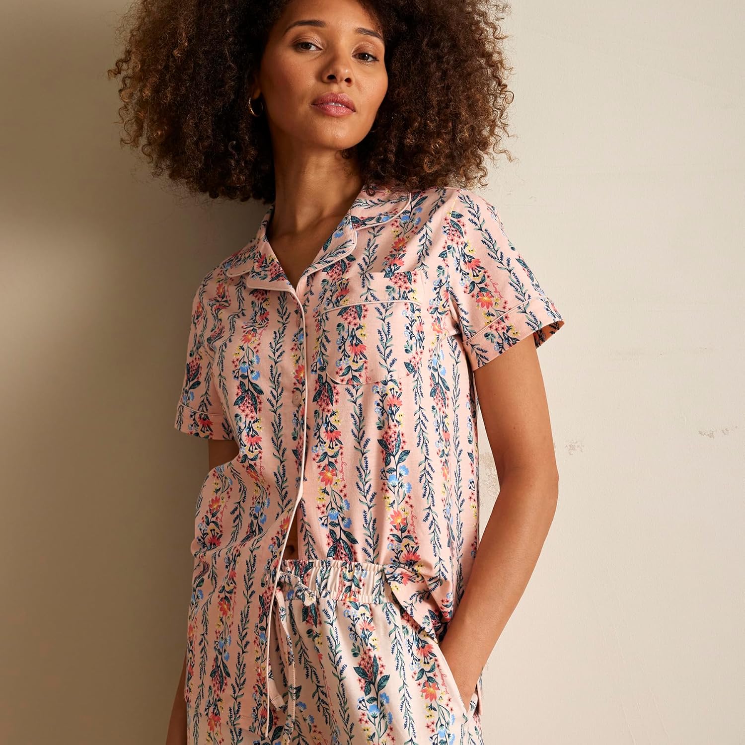 Womens Cotton Pajama Shorts with Pockets (Extended Size Range) - Image 2