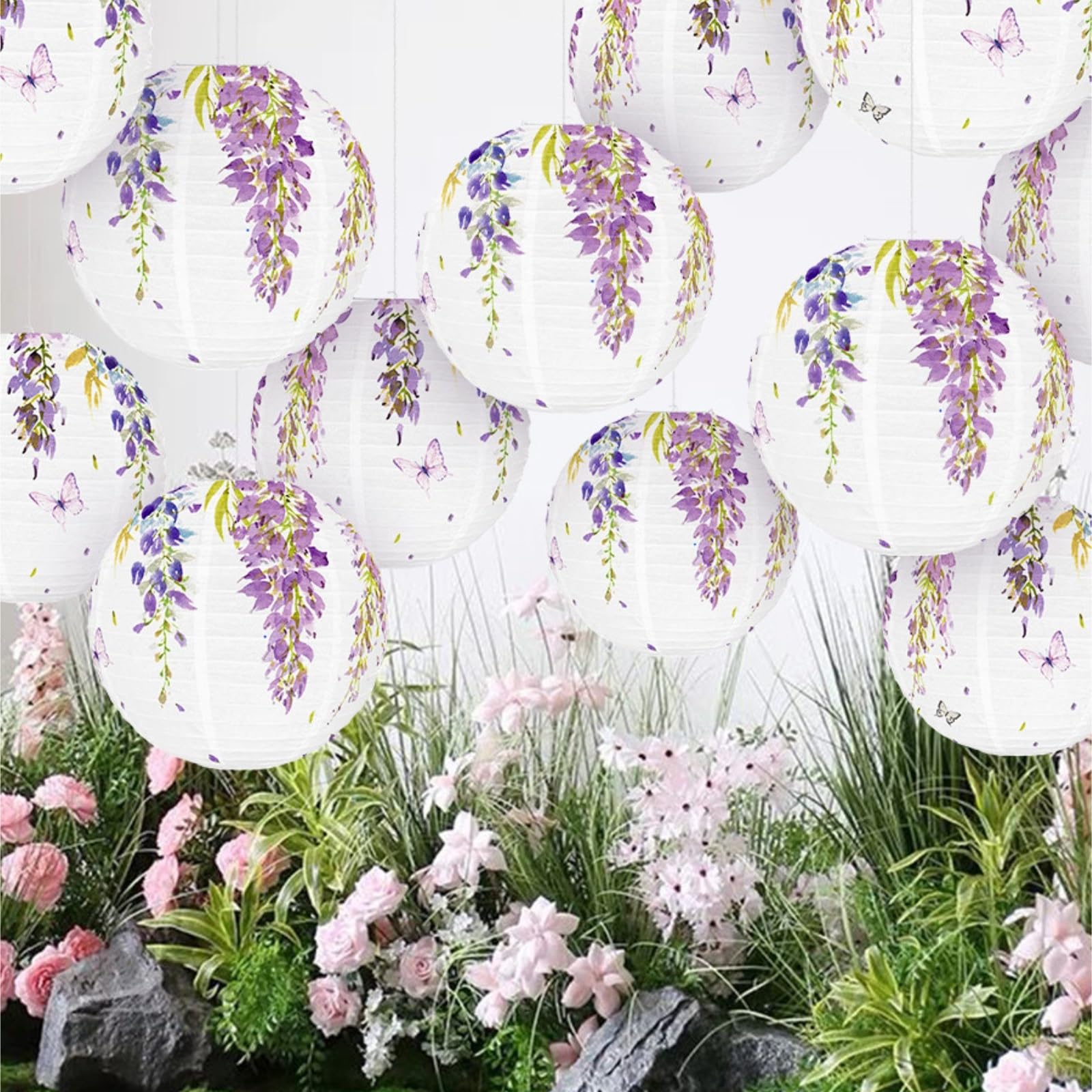 Papierowe Lampiony Okrągłe Papierowe Lampiony Wiszące Dekoracje Na Przyjęcie Urodzinowe I Weselne Dekoracje Imprezę(20pcs)