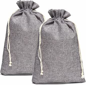 Lot De 50 Mini Sachets En Toile De Jute Naturel - 9x7 Cm, Idéal Calendrier De L'Avent, Sacs Cadeaux | Yalulu