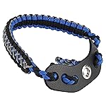 SUNYA Archery Bow Wrist Sling, 550 Paracord Strap Comfortable on Hand.100% Full Grain Leather Yoke, Multiple Camo Colors.Fit Compound Bow Stabilizer & Recurve. (Iron Rider 41)