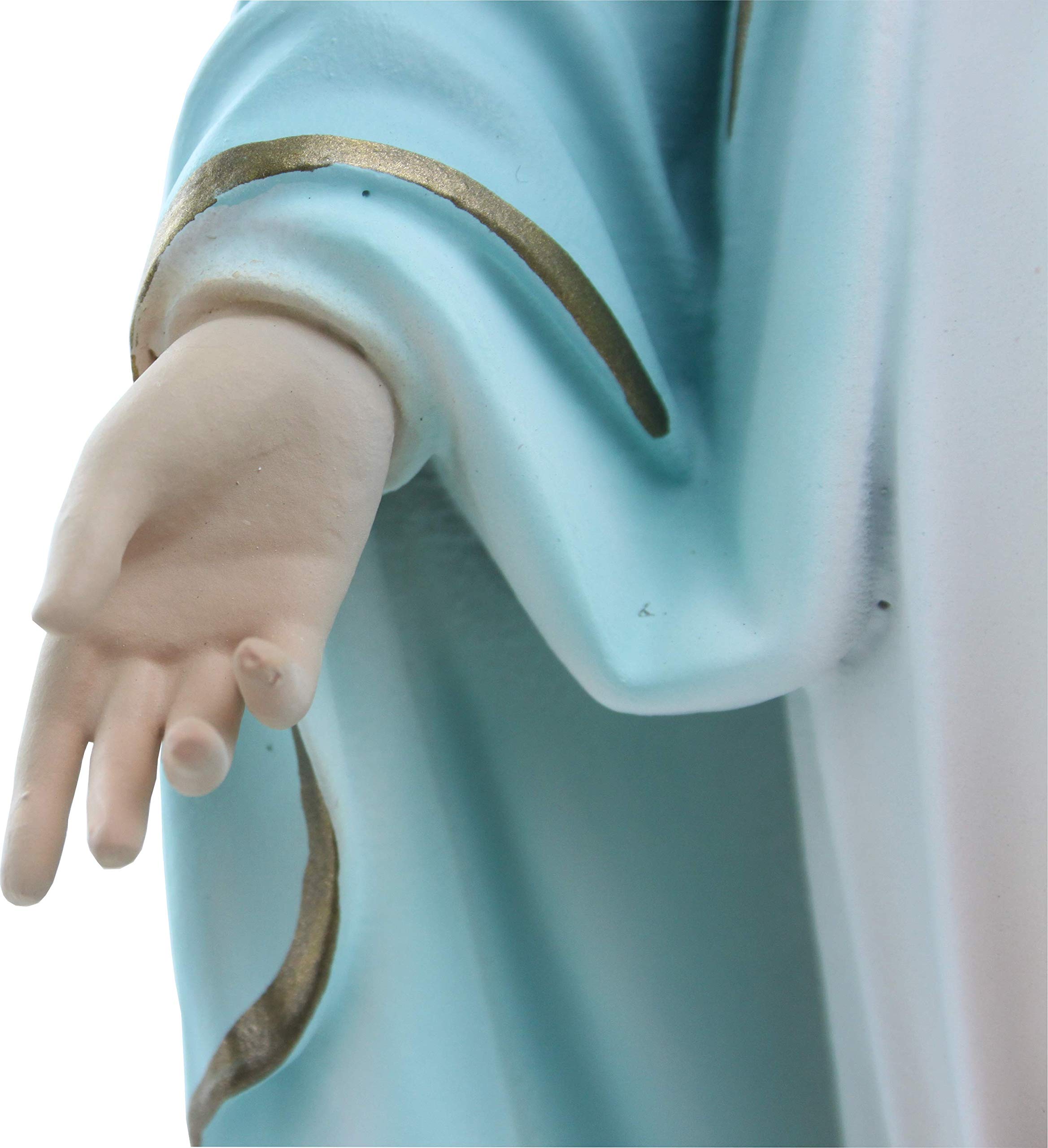 Proposte Religiose Statua Madonna Immacolata o Miracolosa in Resina cm 30 - Made in Italy
