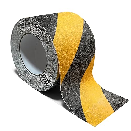 Miniatura 21 de Cinta de agarre, 4 pulgadas x 35 pies, cinta antideslizante resistente para escaleras, impermeable, antideslizante, para escaleras interiores y Gris
