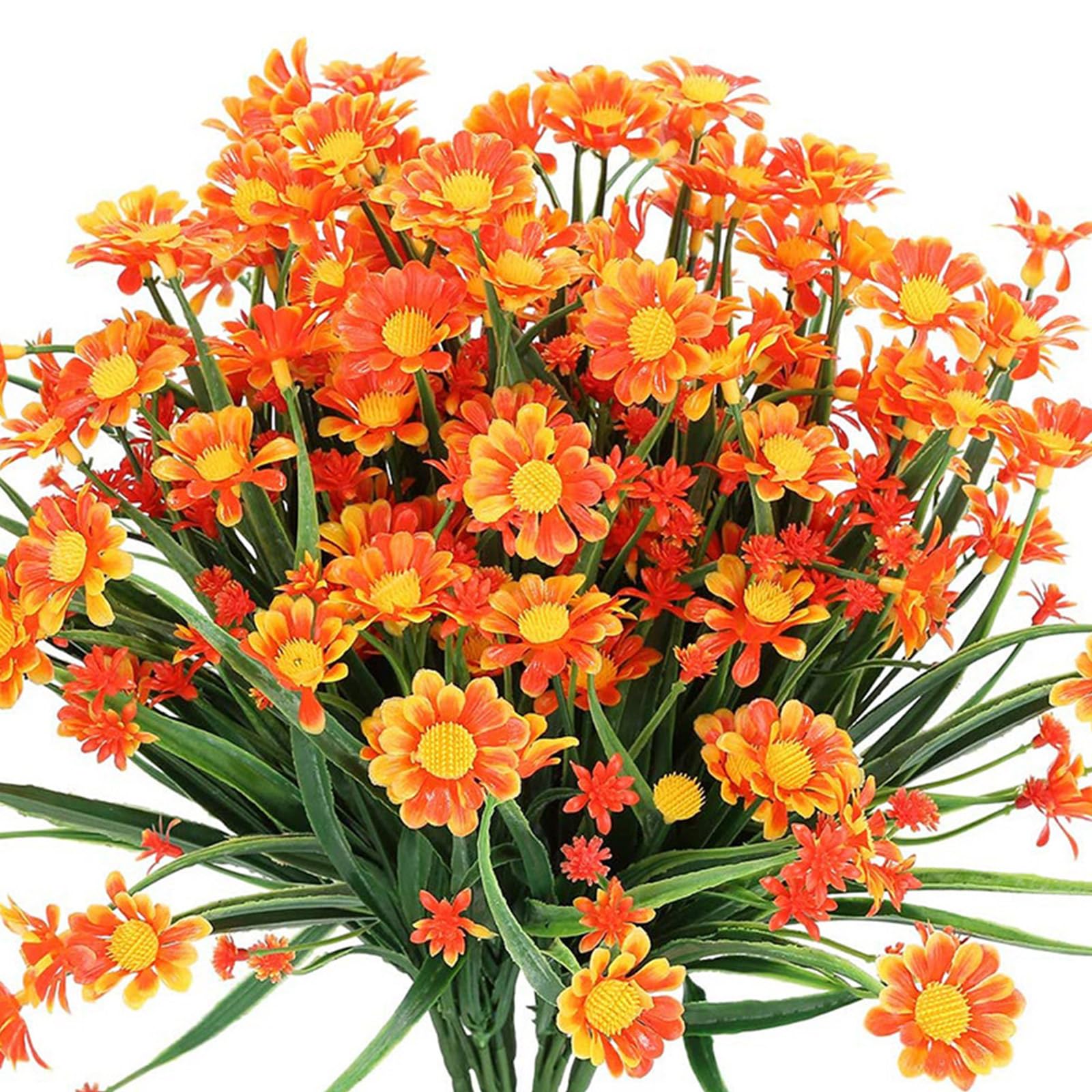 Msioytog C Artificial Flowers Daisies Uv-Resistant And Olorfasts Plant For Home Decoration Outdoor Garden Flowers Plant