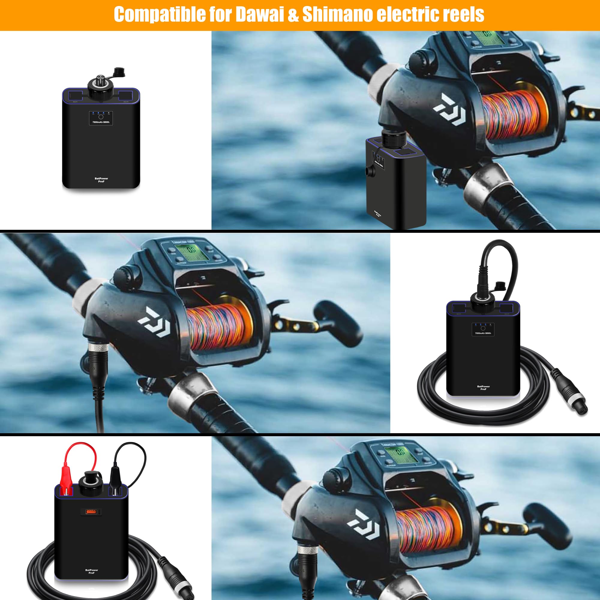 Amazon.com: BatPower 7.8Ah ProF2 Electric Fishing Reel Battery