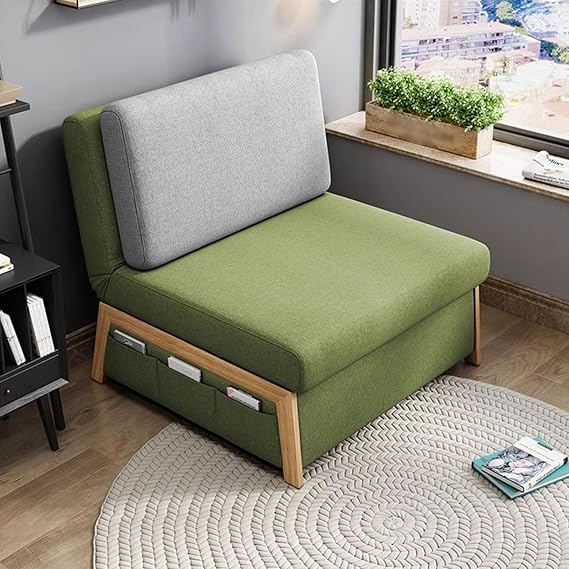 folding bed compact single Sleeper Chair Bed, Convertible Chair Bed, Pull Out Chair Beds with Adjustable Backrest for Living Room, Bedroom, Home Office bedroom living room folding floorsofa bed(83cm)