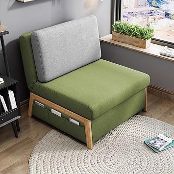 folding bed compact single Sleeper Chair Bed, Convertible Chair Bed, Pull Out Chair Beds with Adjustable Backrest for Living Room, Bedroom, Home Office bedroom living room folding floorsofa bed(83cm)