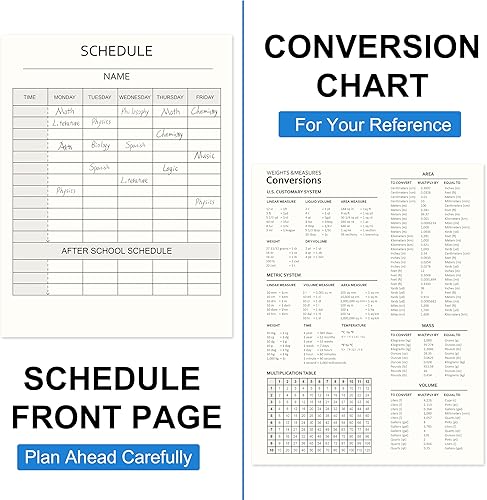 Miniatura 6 de Feela - Cuaderno de composición paquete de 8 cuadernos de composición de rayas anchas de colores pastel a granel tapa de mármol bloc de notas