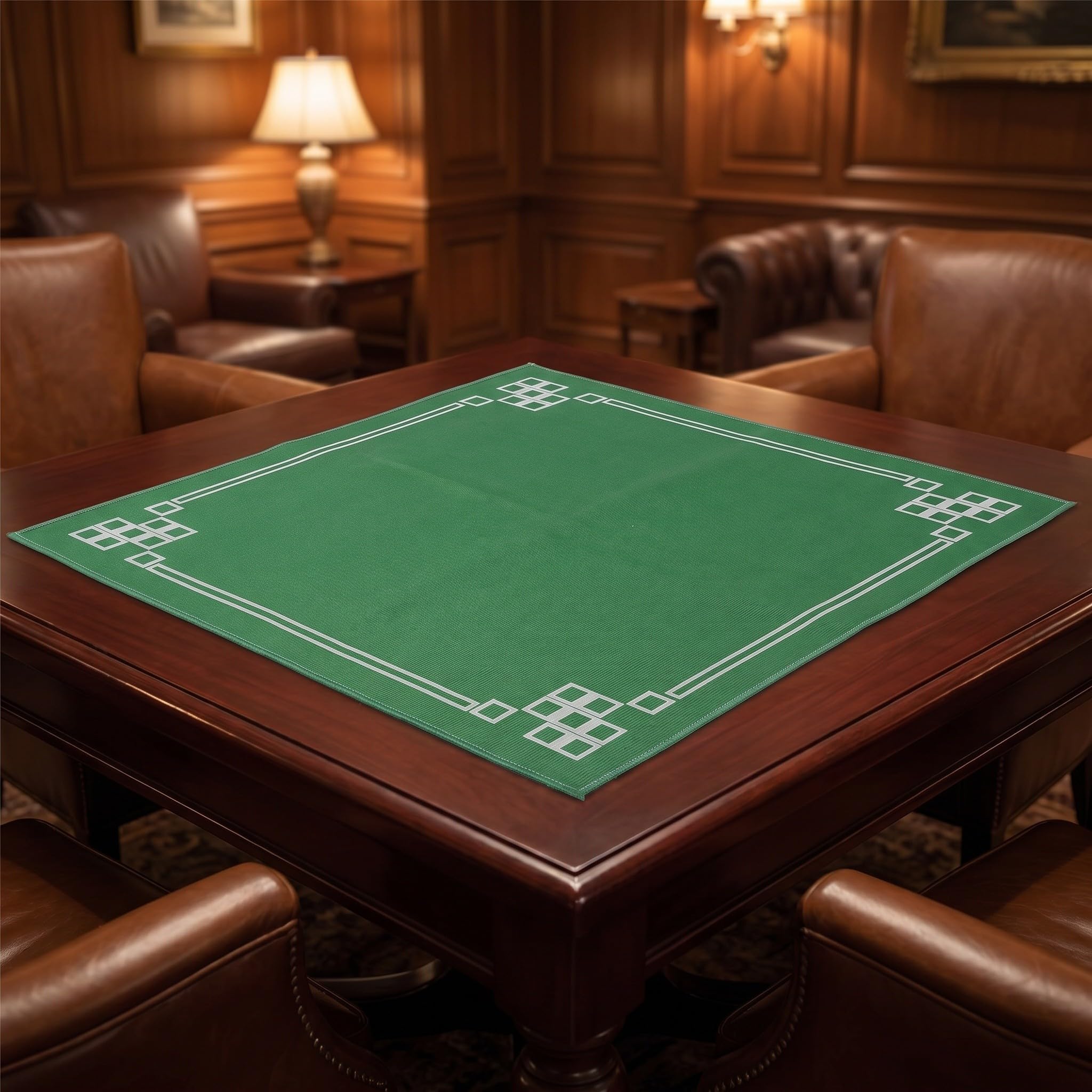 Tapis de Mahjong Carré Antidérapant 2 Pièces, Crystal Velvet pour Table