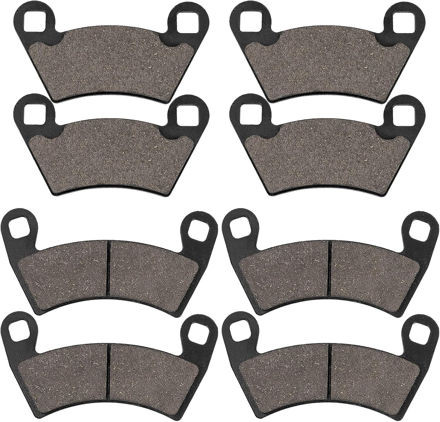Front and Rear Brake Pads for Polaris Ranger 500 570 700 800 900 RZR 800 900 XP Ranger 700 800 900 XP Crew Diesel XP EV EFI Sportsman ACE 2008-2020