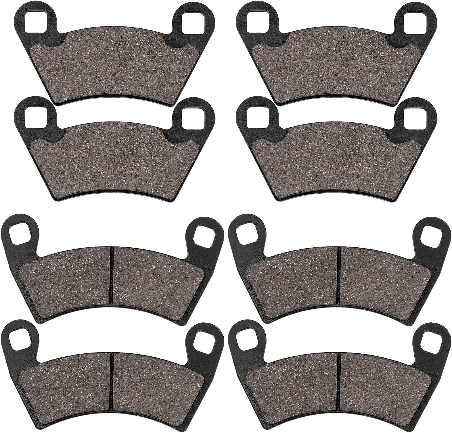 Front and Rear Brake Pads for Polaris Ranger 500 570 700 800 900 RZR 800 900 XP Ranger 700 800 900 XP Crew Diesel XP EV EFI Sportsman ACE 2008-2020
