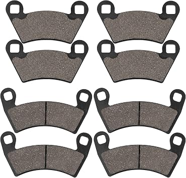 Front and Rear Brake Pads for Polaris Ranger 500 570 700 800 900 RZR 800 900 XP Ranger 700 800 900 XP Crew Diesel XP EV EFI Sportsman ACE 2008-2020