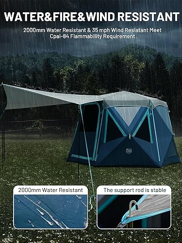 Miniatura 7 de TIMBER RIDGE Tienda de campaña desplegable instantánea para 468 personas, fácil instalación de 60 segundos, resistente a la intemperie, tienda de