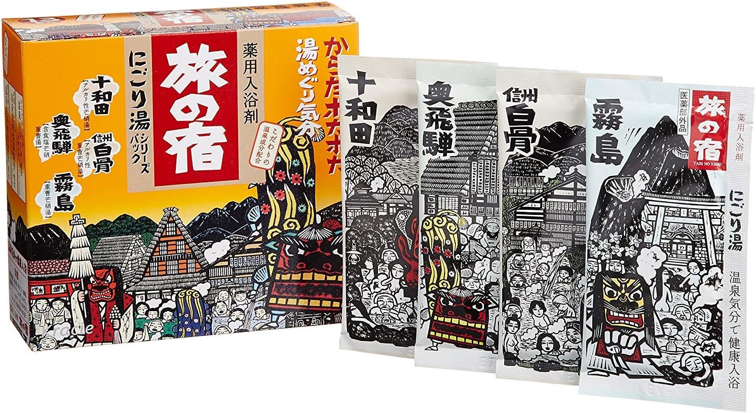 Tabino Yado Tonui Japanese Hot Springs Onsen Style Bath Minerals Salts Body Warming Smooth Skin Recovery from Fatigue Made in Japan (Shinshu Onsen)