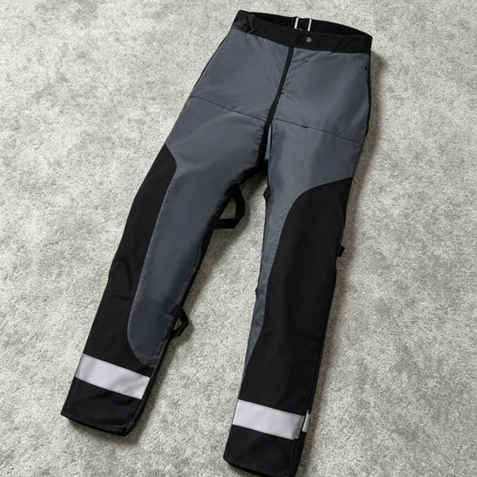 Pantaloni Antitaglio Motosega Resistente Pantaloni Protettivi Motosega Strisce Riflettenti Calzoni da Lavoro per Professionisti, Abbattimento Alberi