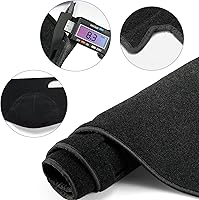 Vista 6 de Tapete para salpicadero compatible con Dodge Ram 1500 03-05 05 Dodge Ram 2500 3500 (negro)