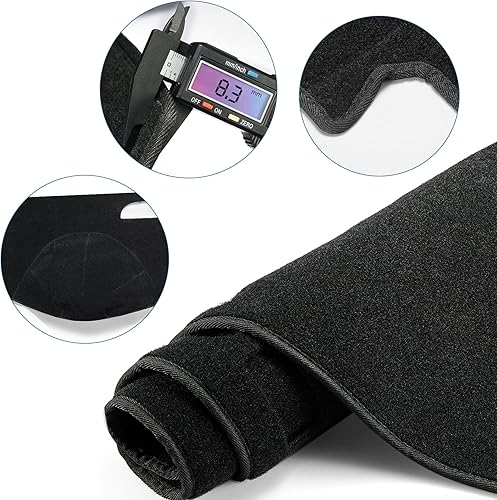 Miniatura 7 de BERKSYDE Tapete para cubierta de tablero de instrumentos compatible con Chevy Tahoe Suburban Denali Avalanche GMC YukonXL, Chevy Silverado GMC