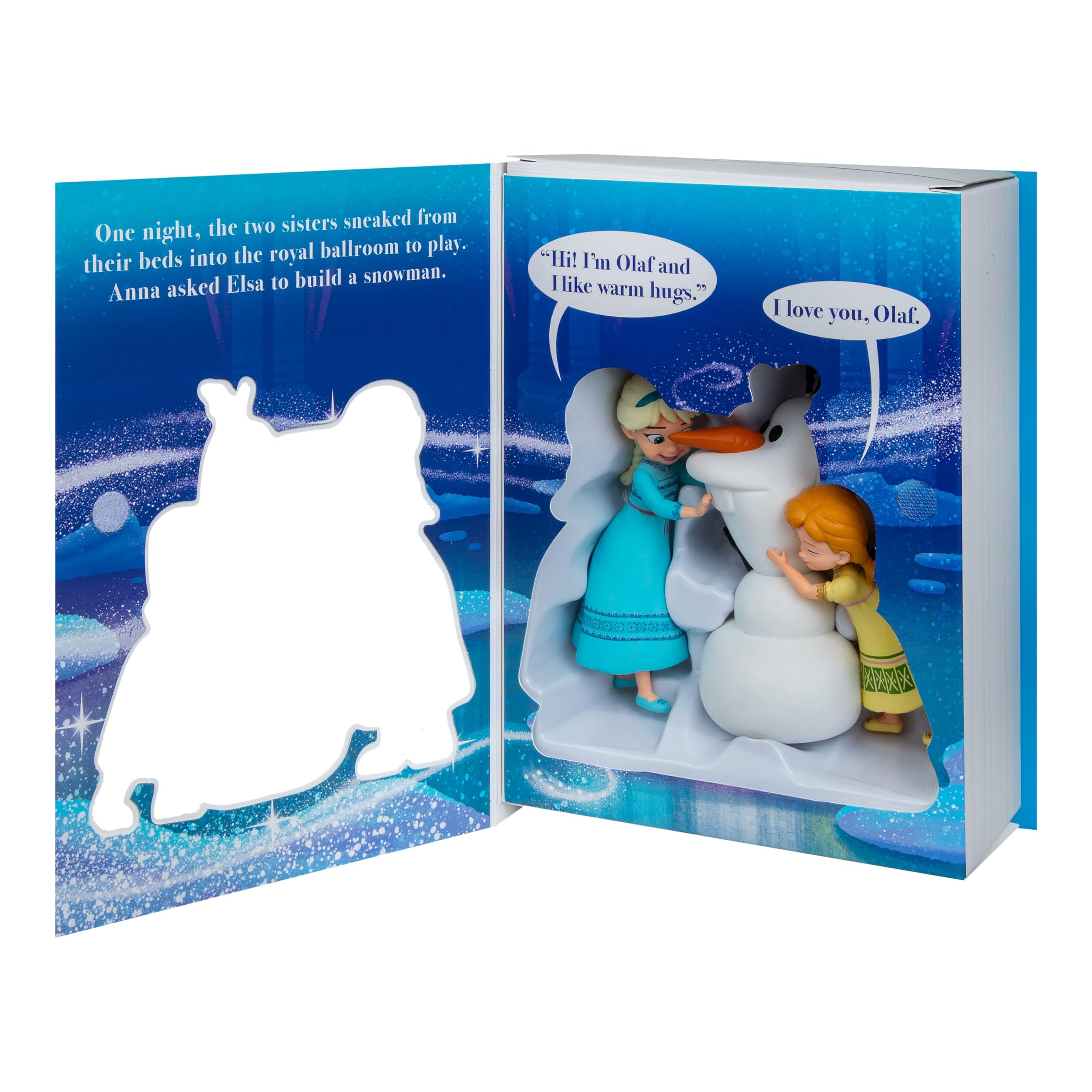Hallmark Frozen Storied Moments Ornamento, Elsa, Anna & Olaf, Disney, Decorazione per albero, da collezione, Blu, Bianco, Verde