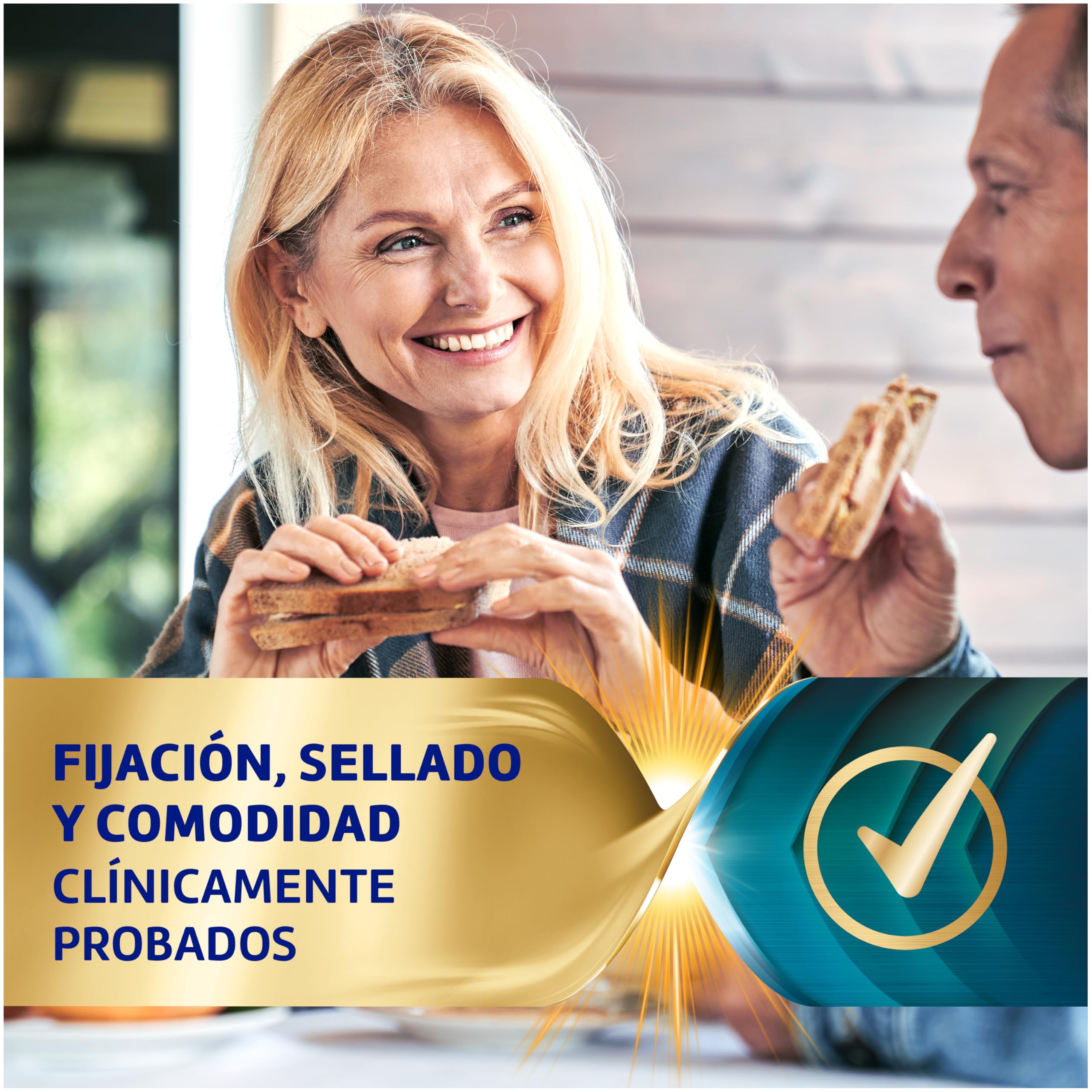 Corega Supreme Todo en 1, Crema Fijadora Para Prótesis Dentales, Con la Mejor Tecnología de Poder de Mordida de Corega, Fijación Fuerte, Sellado, Comodidad, Sin Sabor, Pack de 2 x 70 g