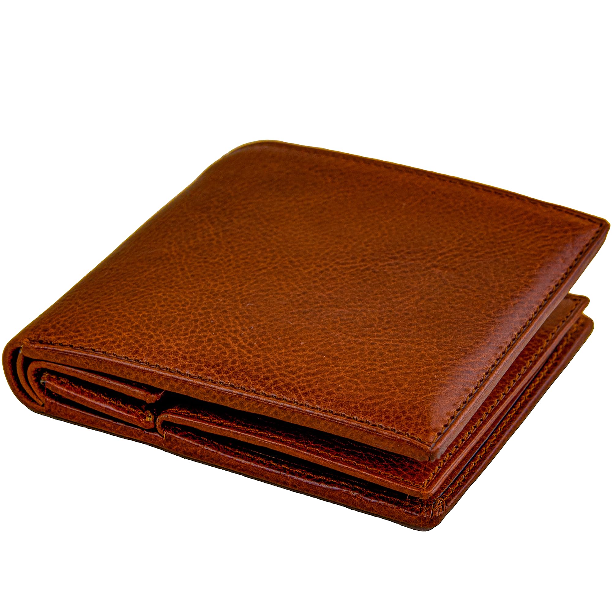 Time Resistance Leather Wallet for Men - Men Wallet - Bifold Italian Wallet - Slim Wallet with Card Holder - Gift Box Included