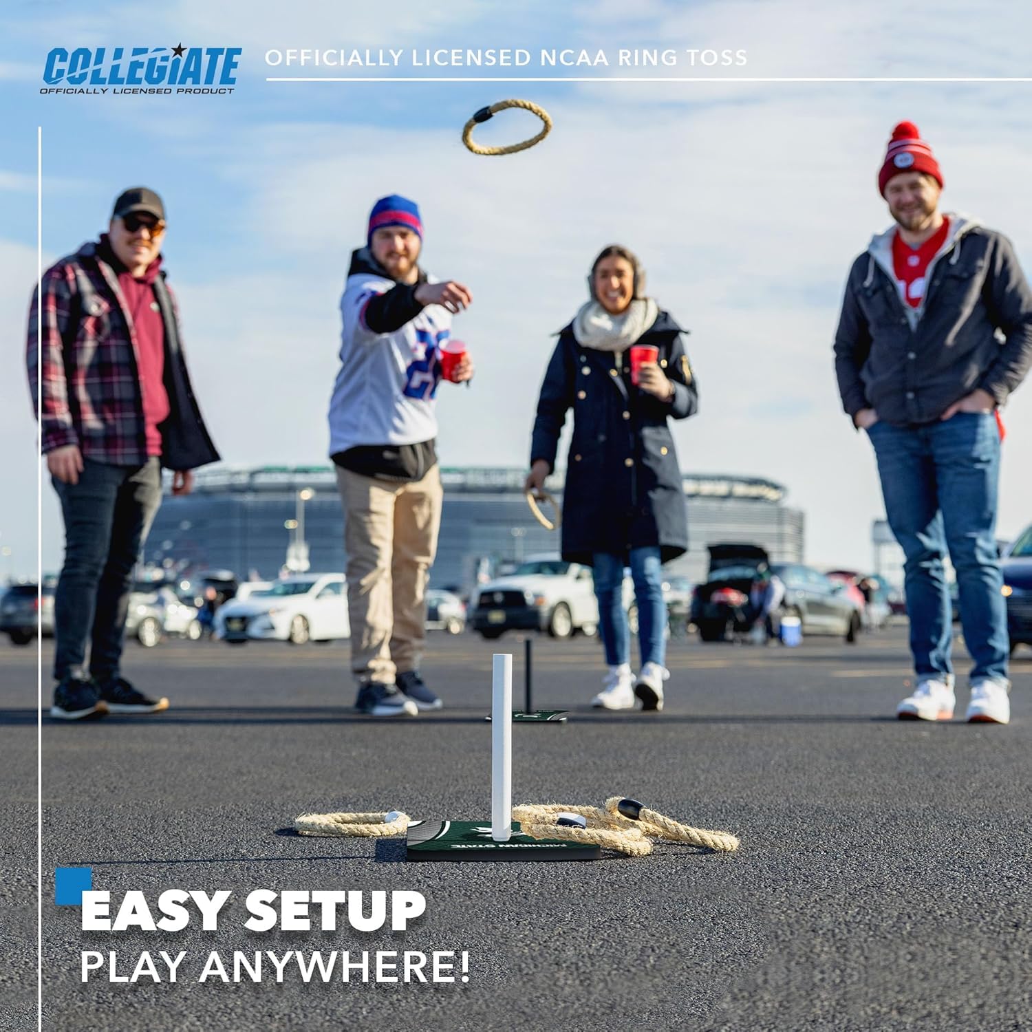 College-Angebotsset aus Massivholz mit HD Team Graphics Direktdruck - Heckklappenring-Set - Tolles Geschenk für jeden NCAA-Fan
