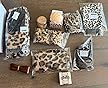 GiftAmaz Leopard Bath and Body , Home Spa Kit, Skin Care Set, Self Care Gift Get Well Soon Gift Basket, Care Package Gift Set for Women Girl Friend Wife Mom 11 PCS