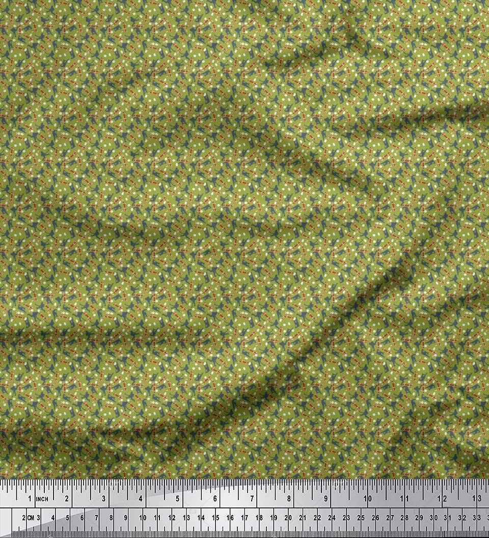 Amazon.com: Cotton Cambric Fabric by Soimoi - Sports Pattern- 42