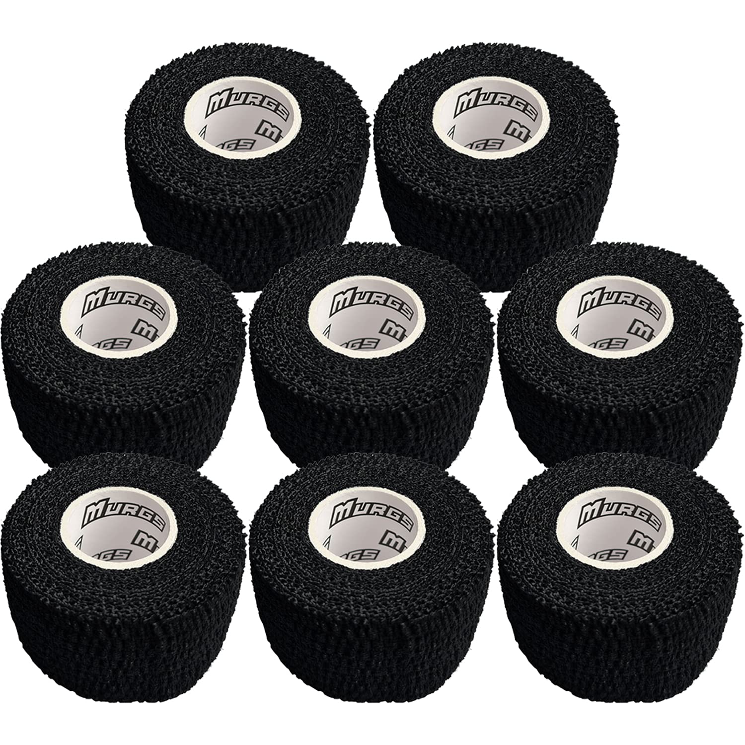 Murgs Weightlifting Thumb Tape (8 Rolls) - Premium Hook Grip Stretchy Thumb Tape for Olympic Weight lifting, Crossfit, Gym Training, WOD, Powerlifting - Strong Adhesive and Easy Tear (8 Rolls)