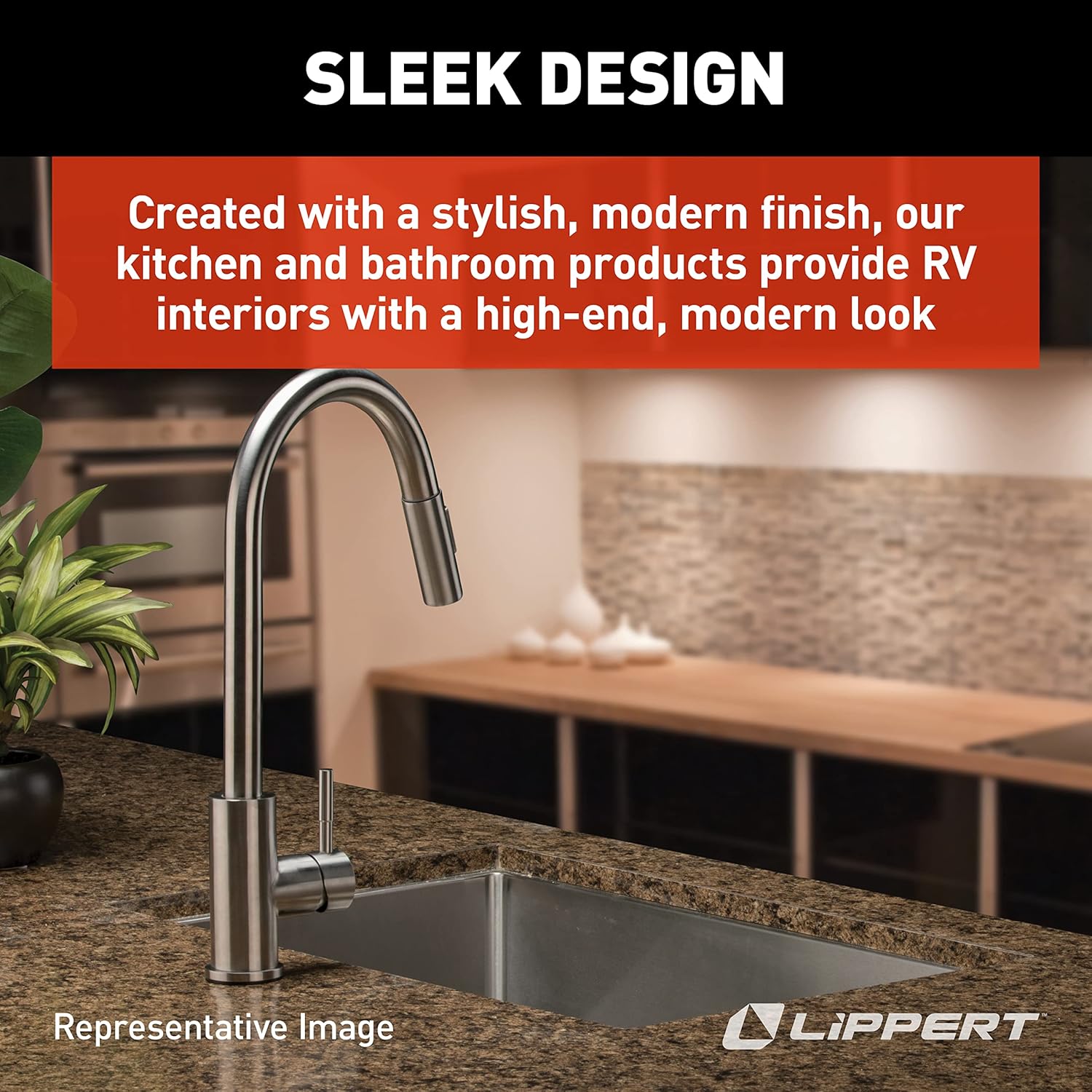 Stainless Steel Bullet Pull-Down Kitchen Faucet with Lever Handle