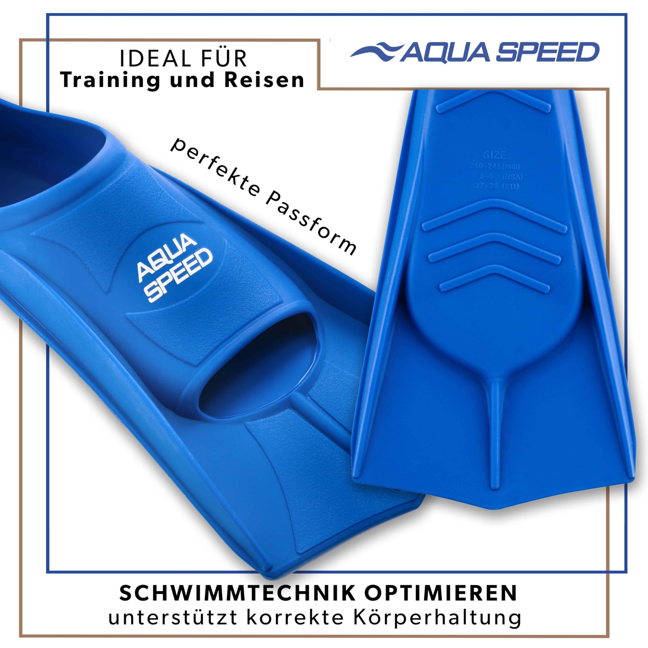Aqua Speed FUSION Lunghe pinne da nuoto per adulti e bambini + ULTRAPOWER #SWIM | pinne da allenamento | pinne lunghe | pinne da immersione