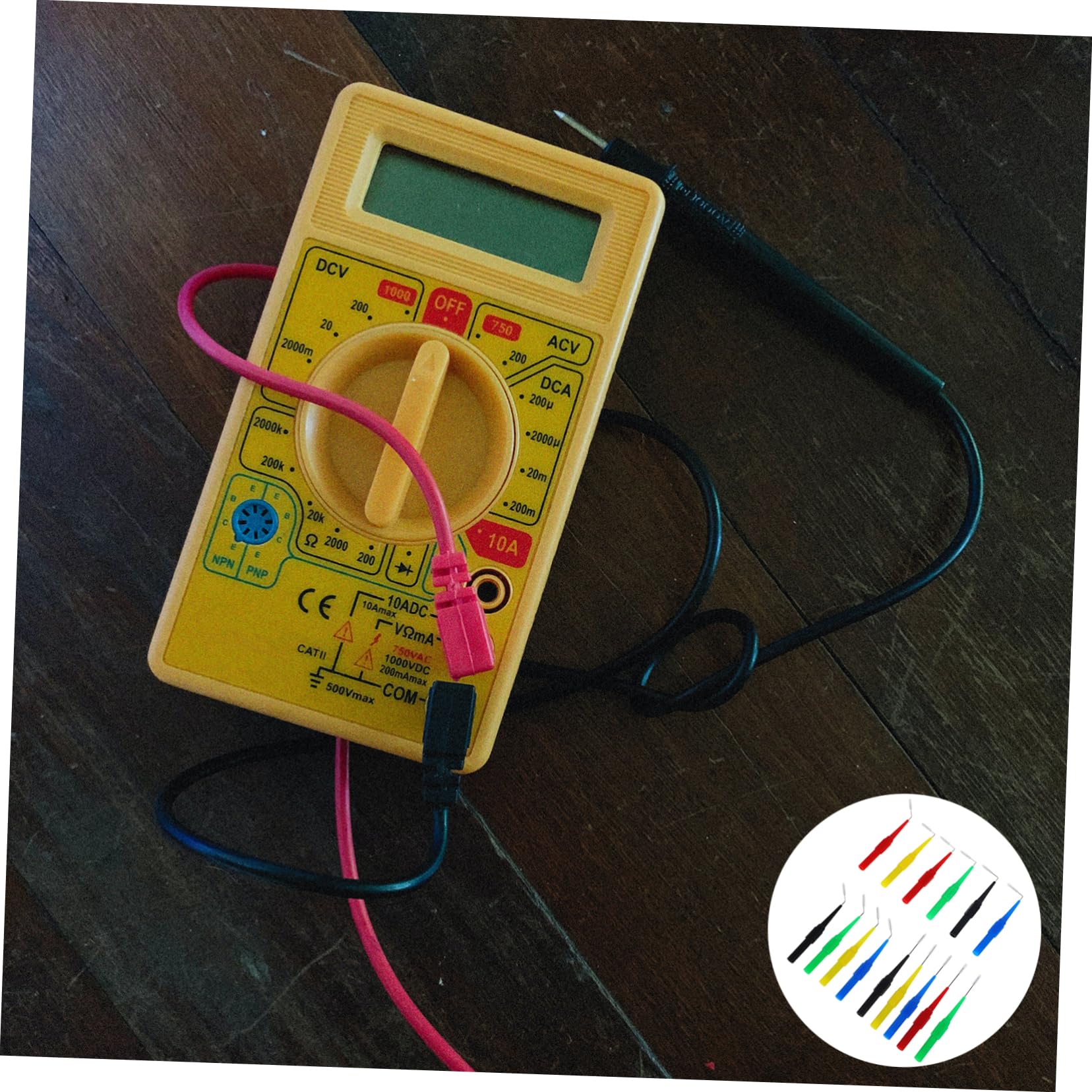 GLEAVI 60pezzi Puntali Test Probes Per Multimetro Kit Di Probe Per Test Elettronici e Automotive Ergonomici Per Misurazioni Precise e Facili Adatti Circuiti e Rilevazione Tensioni
