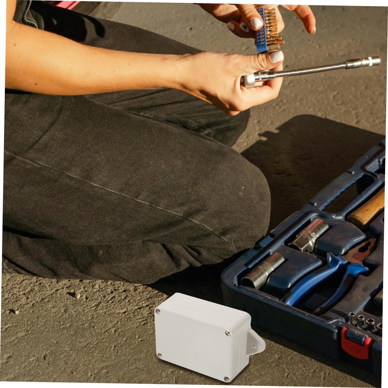 Operitacx 5 Ensembles Boîte Étanche Enceinte Boîtier Électronique Protecteur Jonction Boîtes De Projet Pour L'électronique Isolé Rangé Cas De Projet Électrique Plastique 2 Pièces * 5