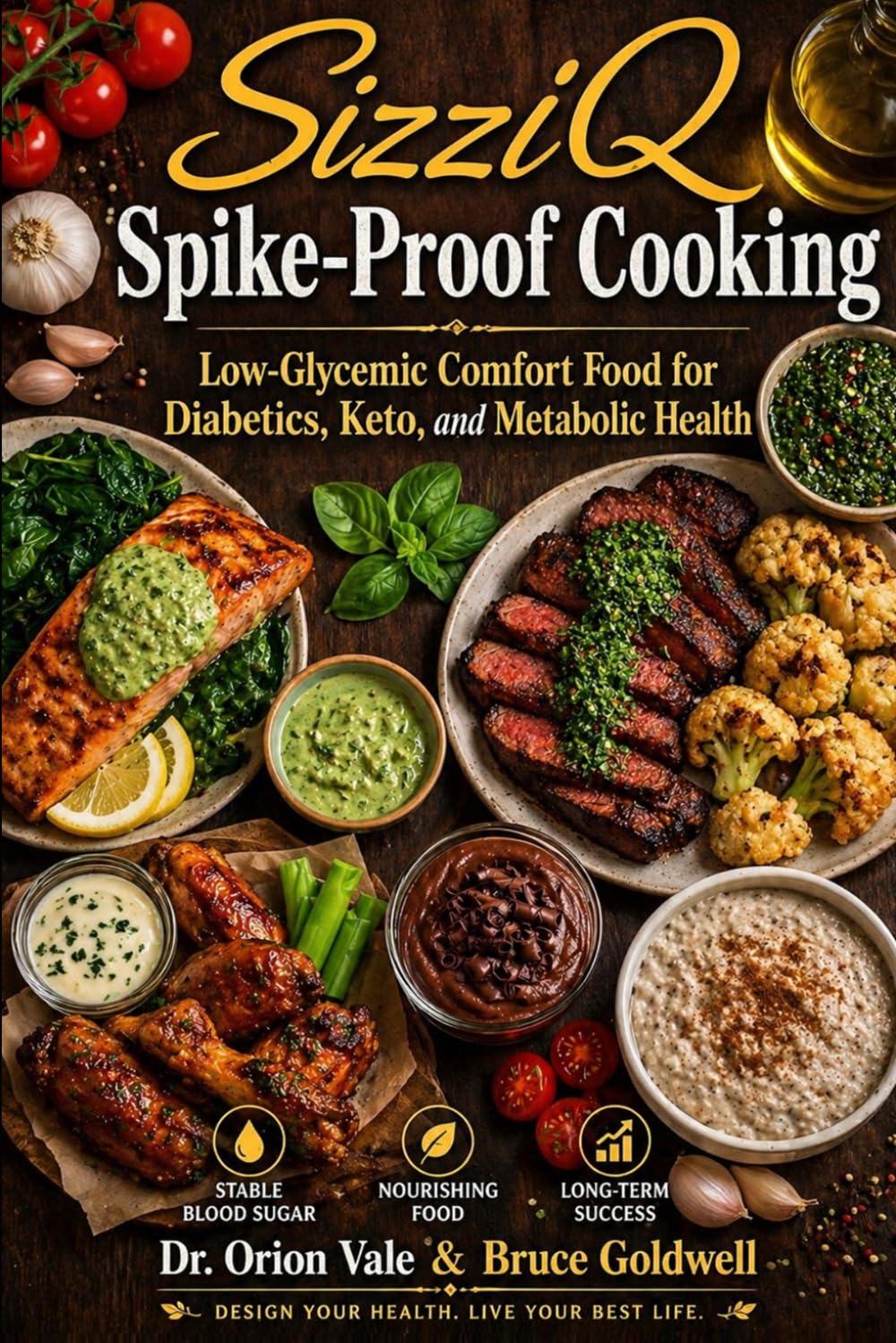 SizziQ Spike-Proof Cooking: Low-Glycemic Comfort Food for Diabetics, Keto, and Metabolic Health