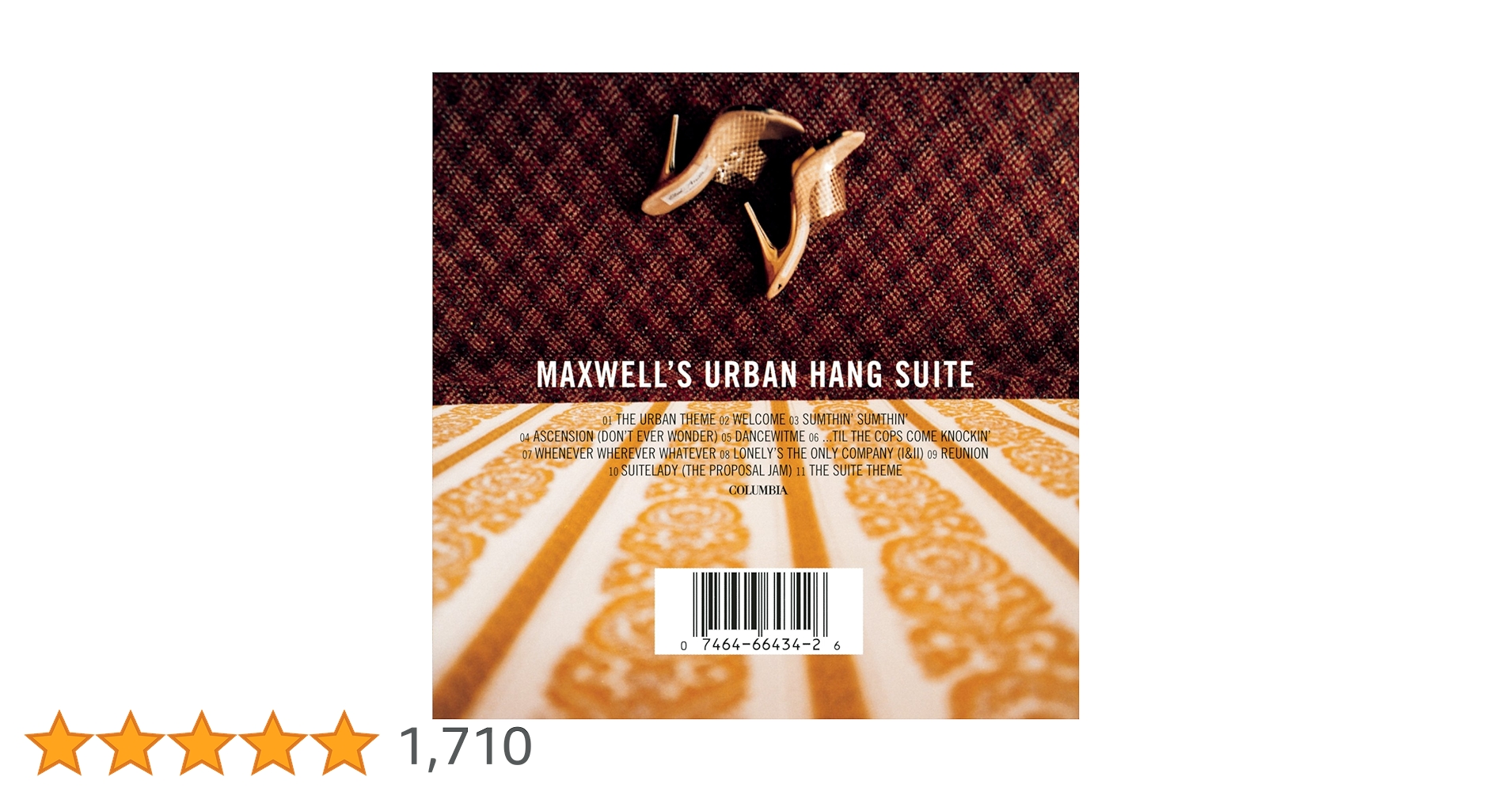 MAXWELL'S URBAN HANG SUITE LPレコード Maxwell: Maxwell's Urban Hang Suite (Metallic Gold Vinyl