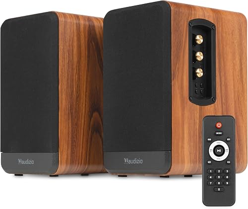 BS10 Enceintes Bibliothèque BT Actives 80W Audizio