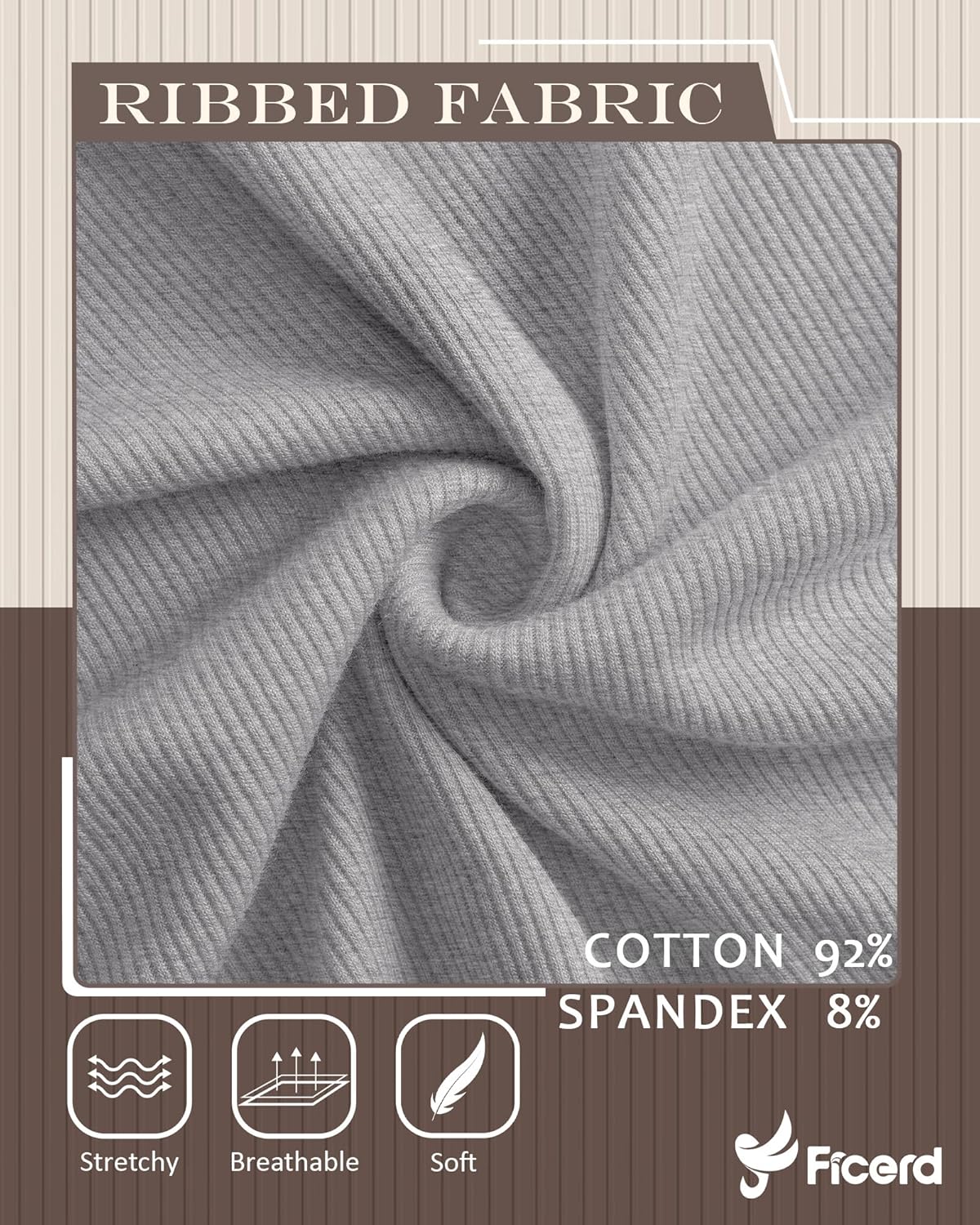 Ficerd 4 Pack Women’s Maternity Shirts, Cotton Half Sleeve Pregnancy Tops Ribbed V Neck Casual Slim Fit Maternity Clothes - Image 6