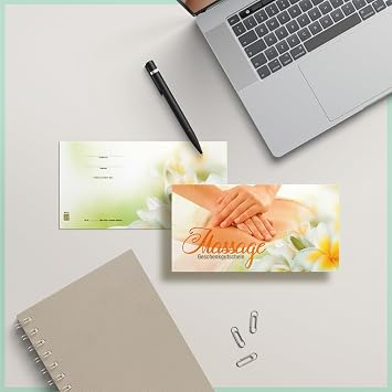 25 Vouchers Blank to Fill Yourself For Massage Massage Institute Massage Treatments