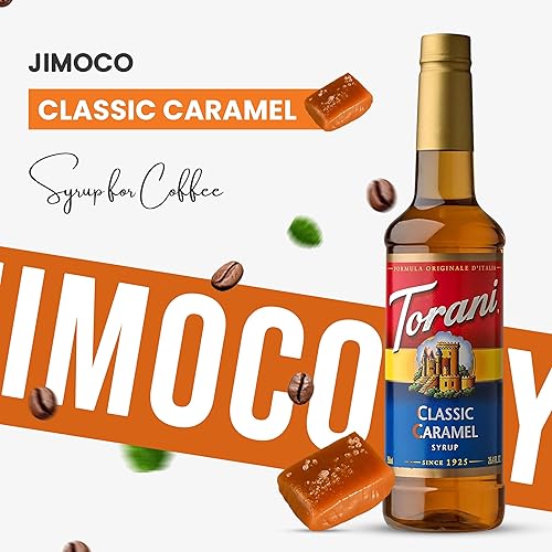 Miniatura 4 de Torani - Jarabe de caramelo para café, 25.4 onzas, jarabes de café y sabores con dispensador de jarabe Jimoco Pump