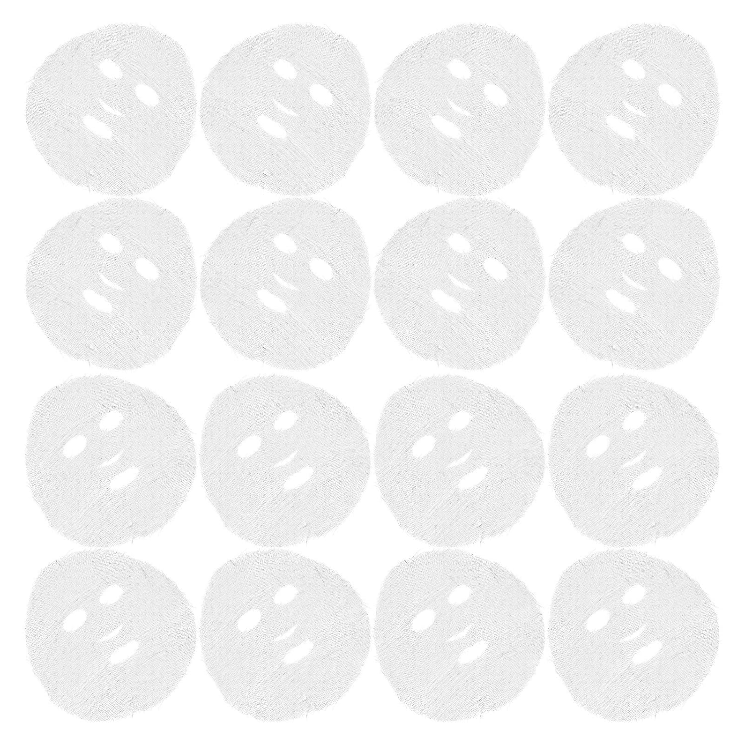 Alipis 100pcs Cotton Pre Cut Gauze Facial Mask Sheets for DIY Skin Care