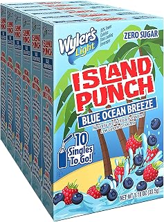 Wyler's Light Island Punch, 10 CT (Pack of 6) (Blue Ocean Breeze)
