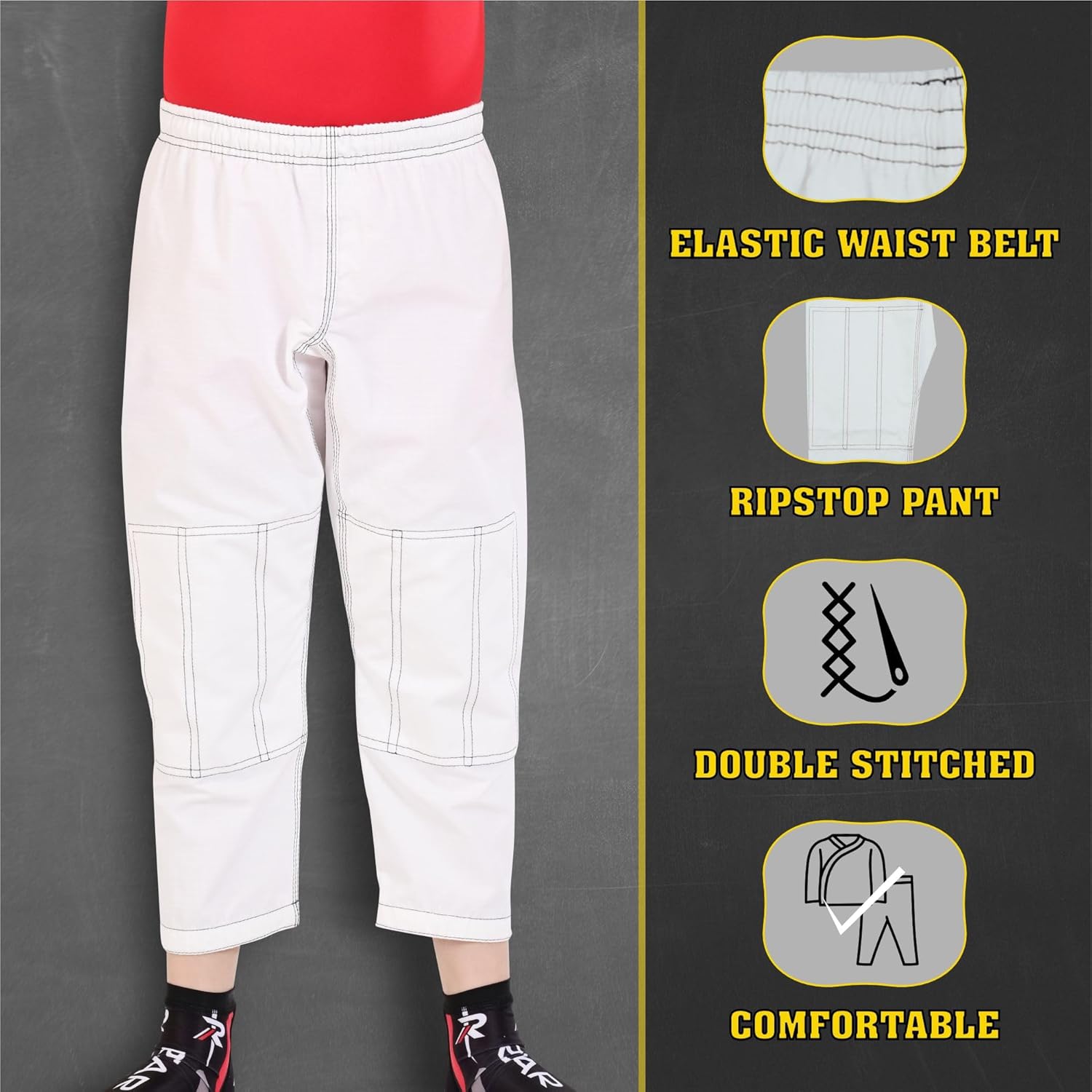 ROAR-INT Kids Jiu Jitsu Gi For Boys And Girls Brazilian BJJ Gi Youth Grappling Kimono Jiu Jitsu Uniform Kids Gi - Image 4