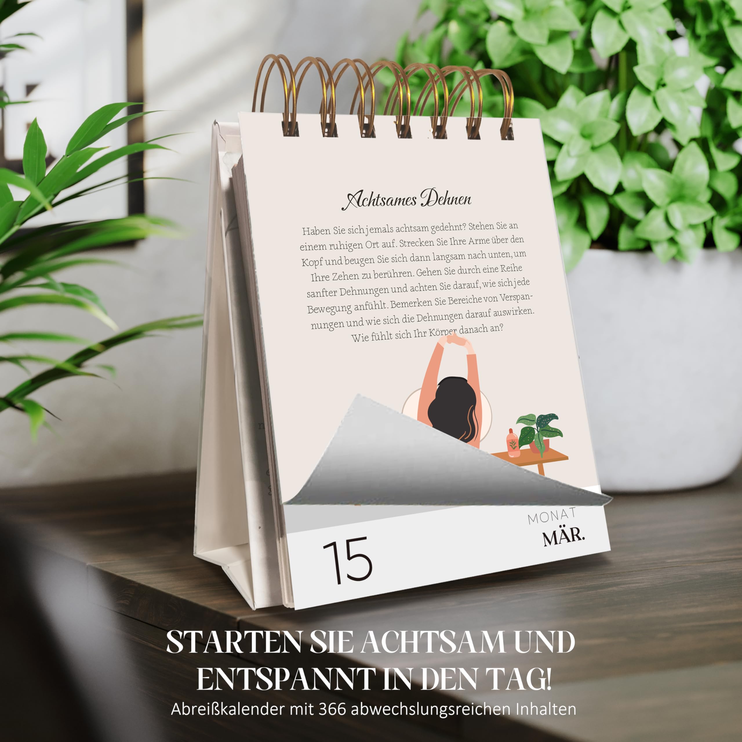 BIROYAL Tear-off calendar 2024, daily tear-off calendar 2024 for 366 days mindfulness and inspiration - Image 2