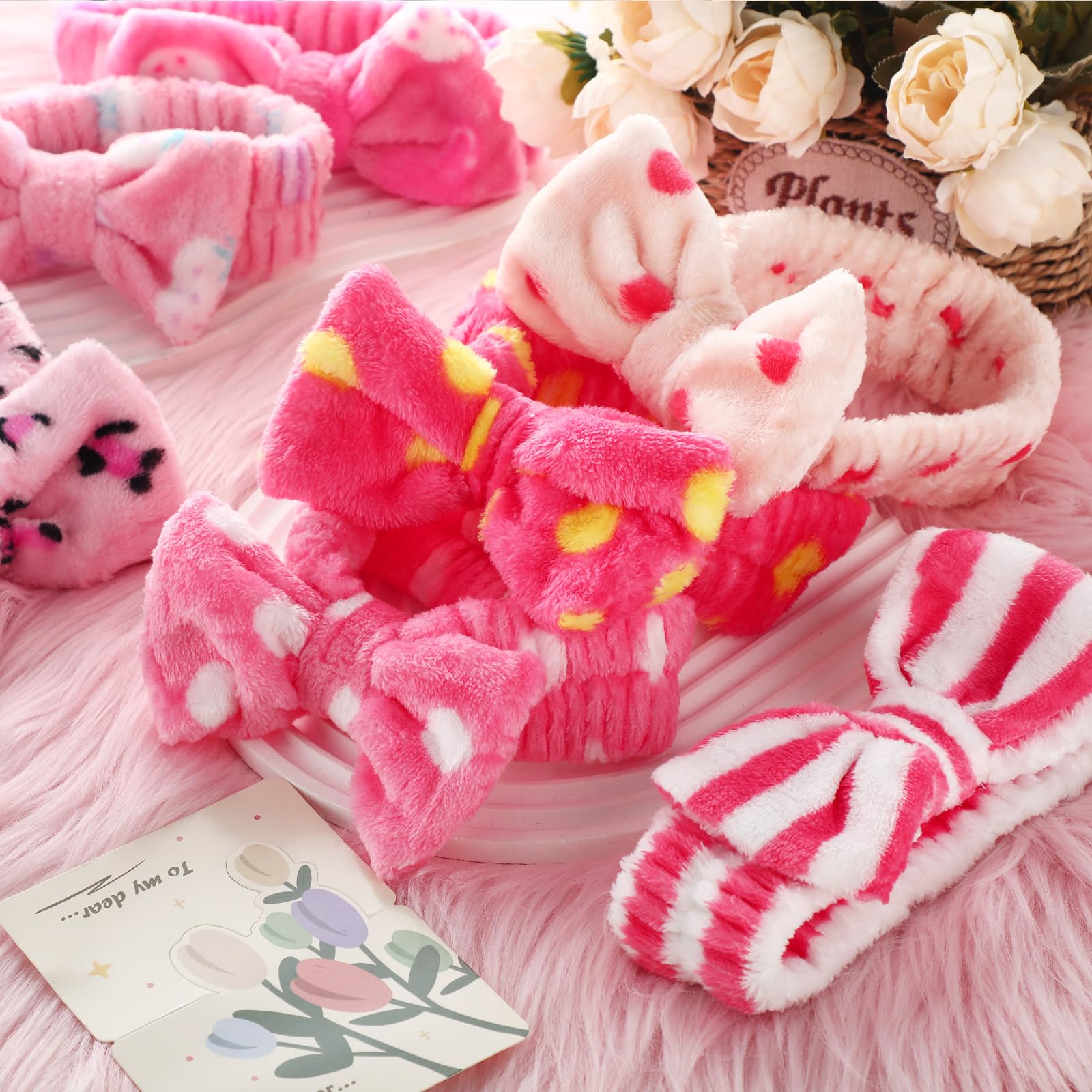Amazon.com : Tigeen 52 Pieces Spa Headband for Washing Face Bulk