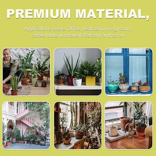 Miniatura 6 de ERINGOGO 10 macetas de entrenamiento para bonsái, 7 x 5 x 3 pulgadas, maceta ovalada de plástico con agujeros de drenaje, maceta grande y profunda