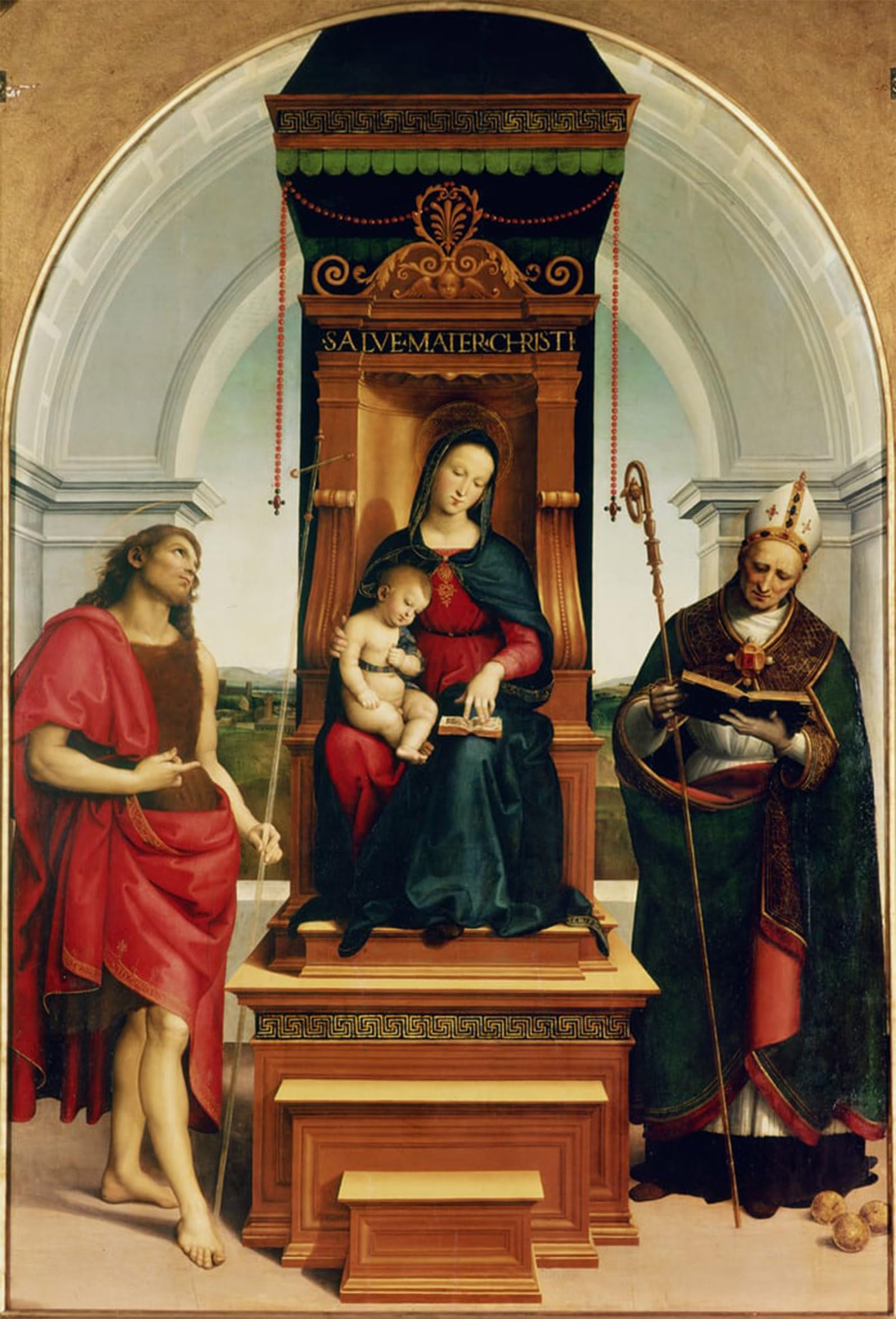 Cuadro para decoración de sala de estar en lienzo de Rafael Sanzio 60x90cm 5