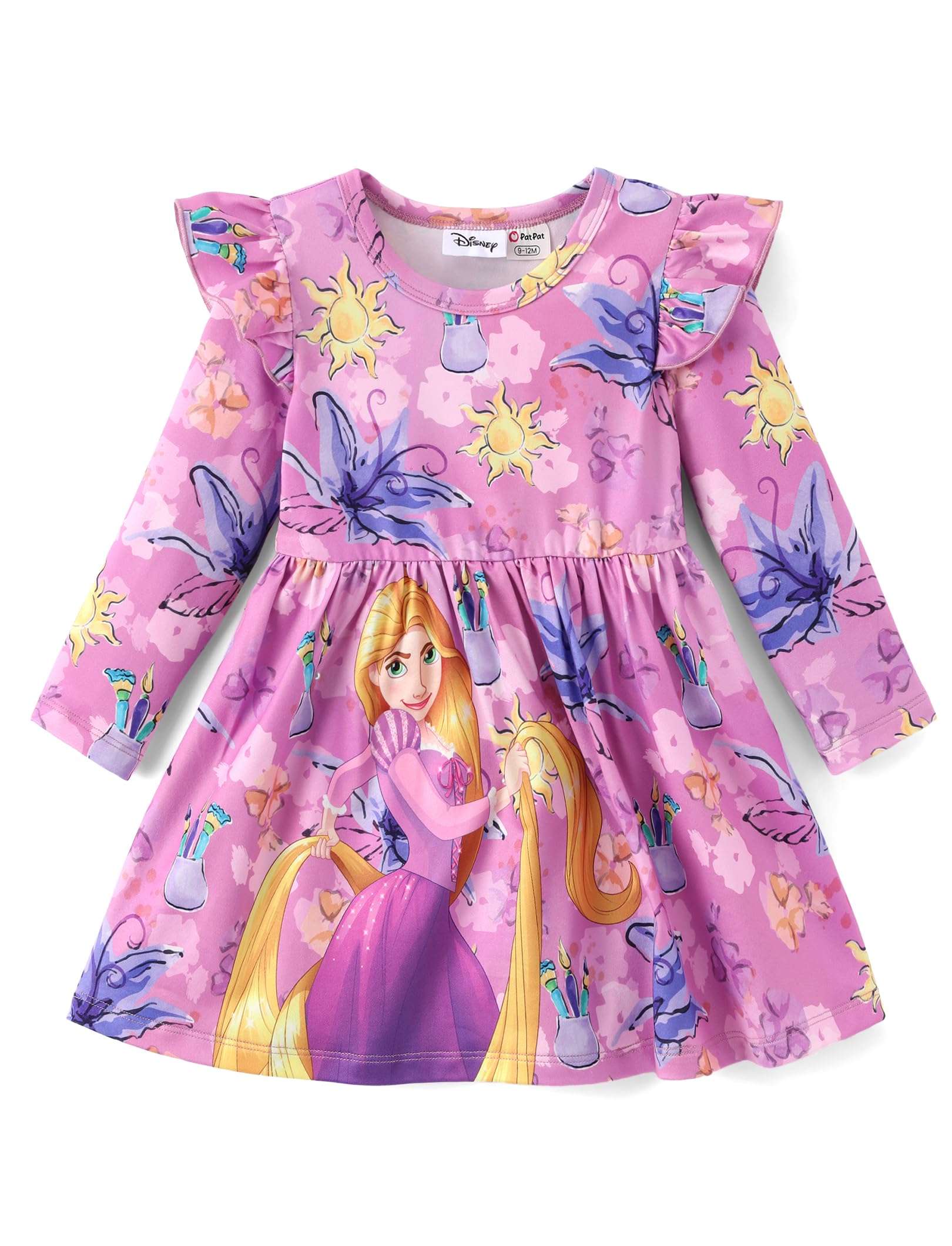 Disney Girls Dress Ruffled Long Sleeve Fall Winter Clothes Baby to Toddler